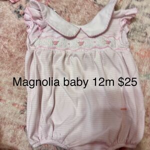 Magnolia Baby Pink Striped One Piece